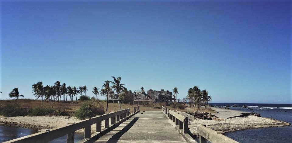Scenic bridge connecting to Badoc Island